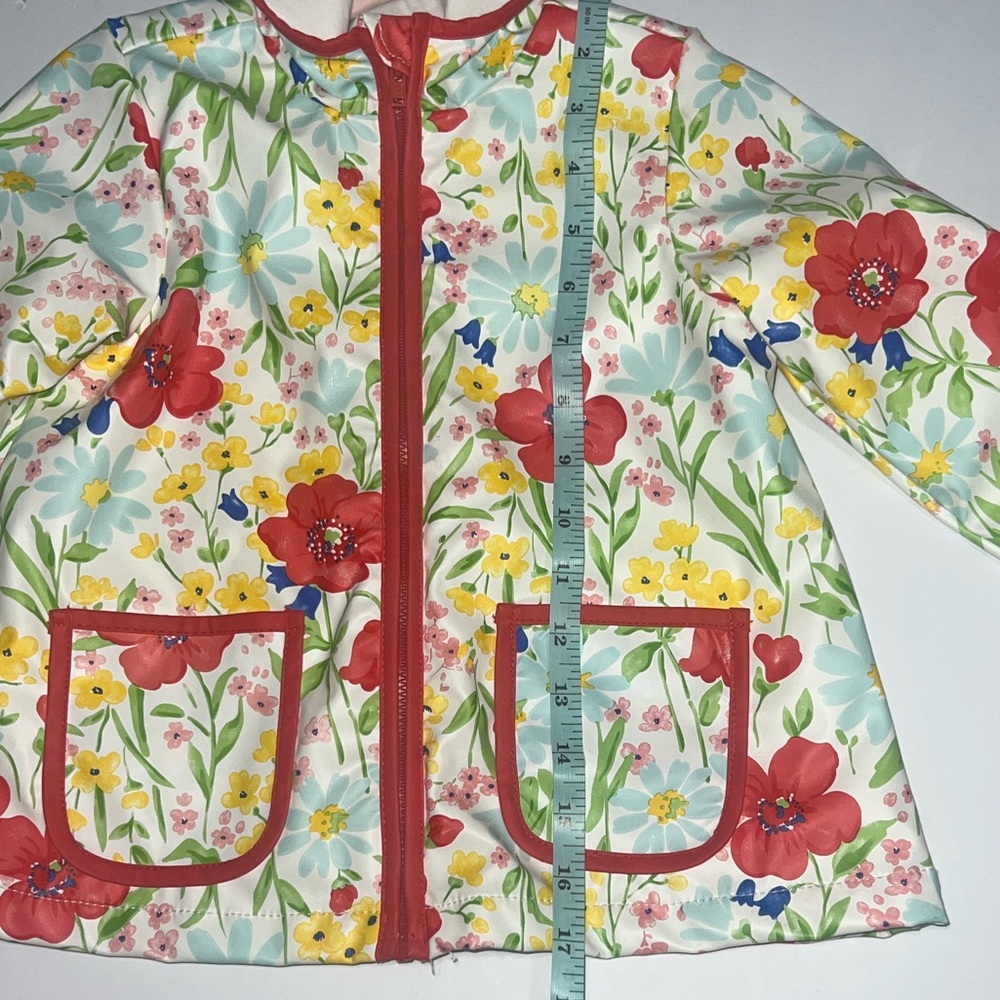 Little Me Colorful Floral Raincoat - Picture 9 of 9